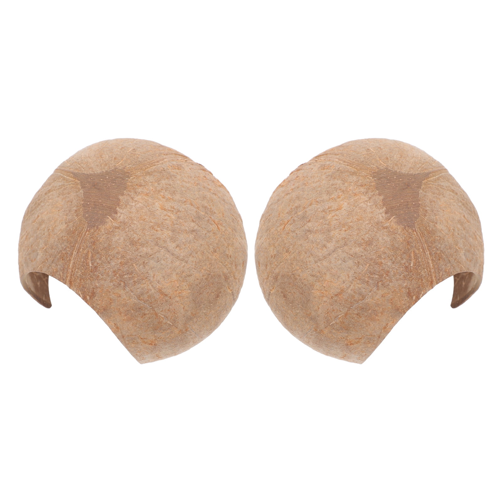 Uonlytech 2pcs Coconut Shell Aquarium Caves Reptile Hideout for Easy Maintenance Use