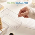 thumbnail image 6 of Sindcom 40 PCS Drawer Organizer, 4-Size Clear Plastic Bins Containers, for Bathroom and Vanity Storage, 6 of 10