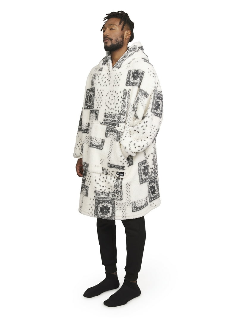 Dogg Supply Men's Fleece Oversized Blanket Hoodie with Kangaroo
