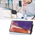 thumbnail image 3 of Allytechgroup Wallet Case for Samsung Galaxy Note 20, RFID Blocking Crossbody Shoulder Strap Hand Wrist Cards Holder Ring Stand Bumper Drop Protection Phone Case for Girls Women, White, 3 of 9