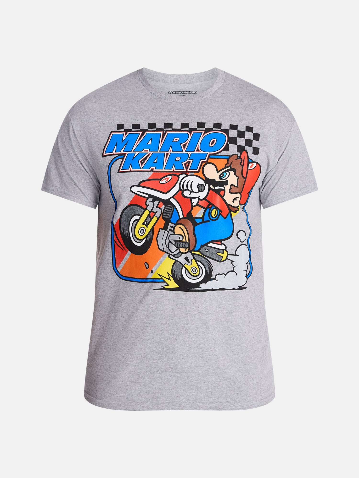Mario Kart Men's Big Men's Graphic Tee with Short Sleeves, Sizes S-3XL