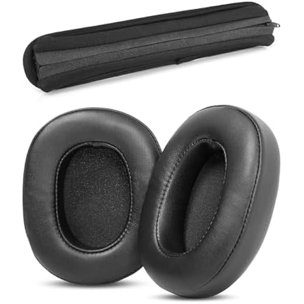 wonima11 Hesh 3 Replacement Earpads+Headband Compatible with Skullcandy Crusher Wireless Crusher Evo/Crusher ANC/Hesh 3/Crusher 360 Headset Ear Pads Cushion(Protein Leather/Memory Foam)