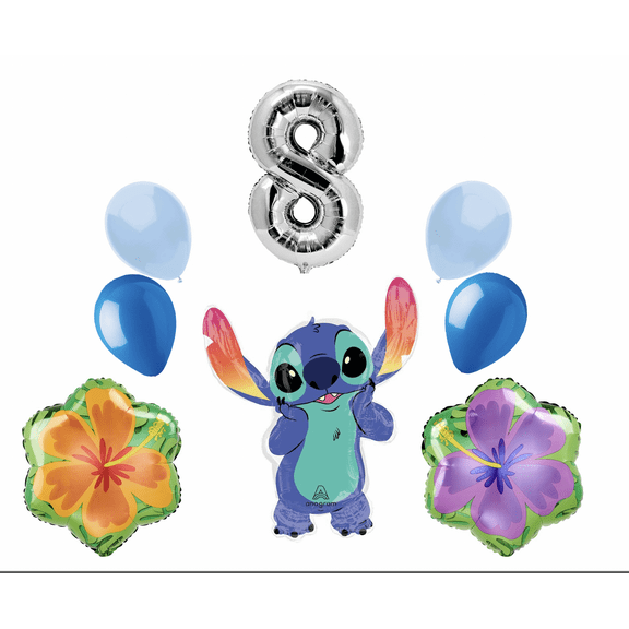 Stitch Balloon Bouquet Number 8