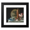 thumbnail image 2 of Thomas Hovenden 17x15 Black Modern Framed Museum Art Print Titled - Still Life with Fan and Roses (1874), 2 of 5