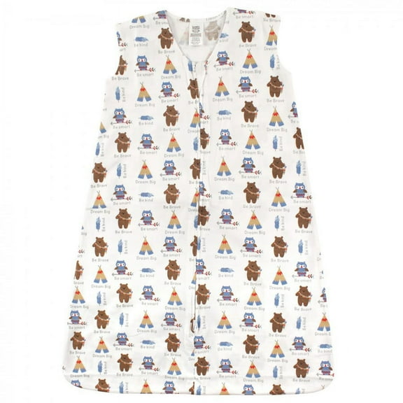 Luvable Friends Baby Boy Sleeveless Jersey Cotton Sleeping Bag, Sack, Blanket, Be Brave Jersey, 0-6 Months