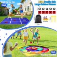 thumbnail image 2 of Juego al aire libre CWLAKON Giant Tic Tac Toe con puf para lanzar 4.5 pies, 2 of 6