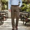 thumbnail image 4 of HBDesign Mens Tweed Dress Pants Thick Warm Wool Blend Trousers Classic Fit Business Casual Fall Winter, 4 of 7