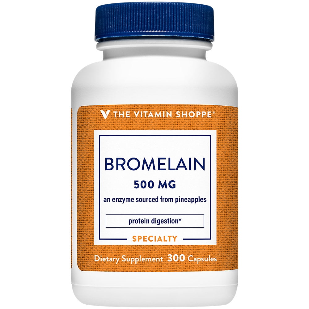 The Vitamin Shoppe Bromelain 500MG 600 GDU, Supports Protein Digestion