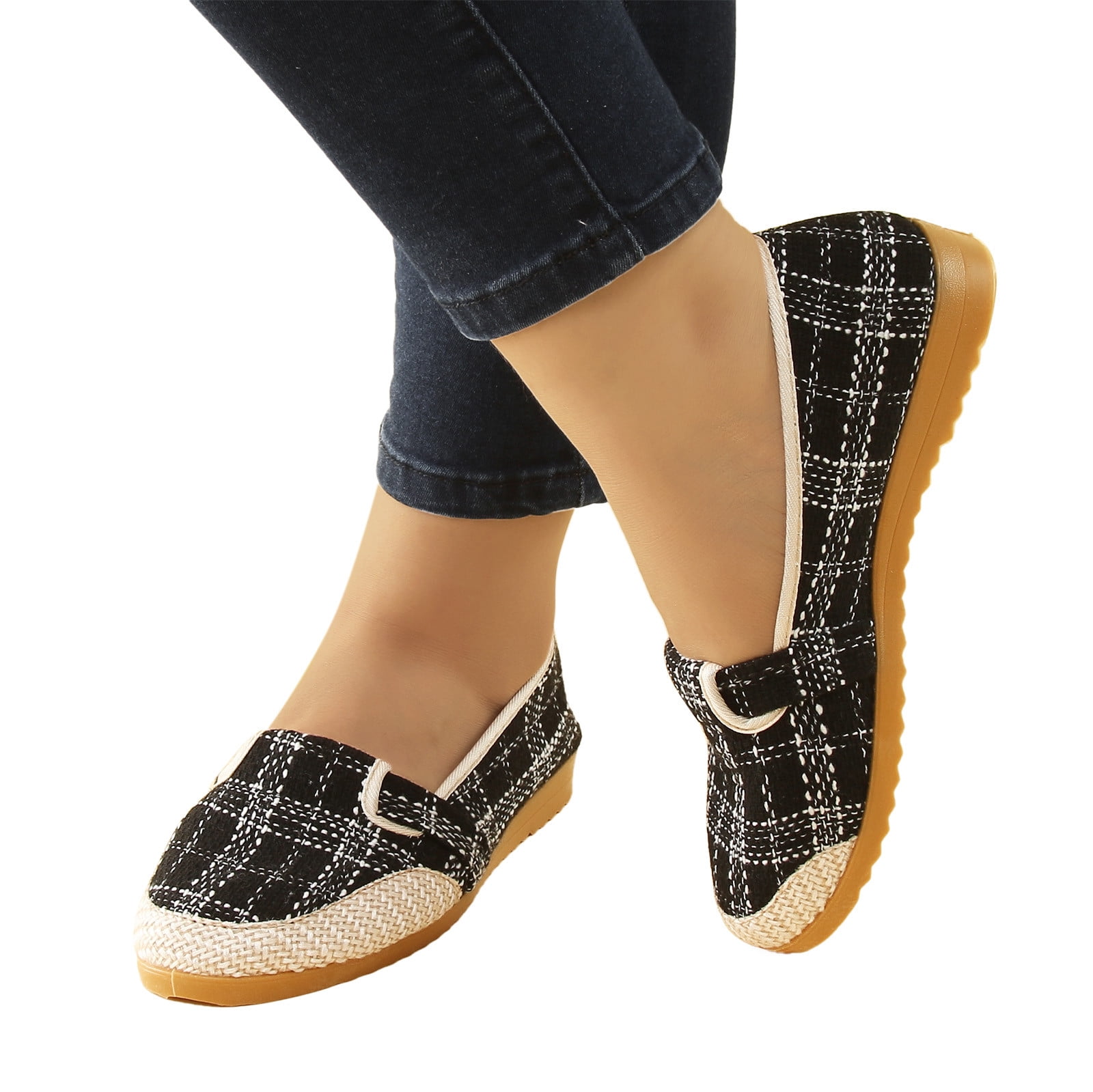 Women's Shoes Bean Shoes Women's Beef Sole Shoes Non-slip Flat