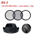 thumbnail image 1 of 67mm Filter UV CPL ND4 Bayonet Lens Hood Cap For Canon RF 15-30mm F4.5-6.3 IS STM Lens EW-73E on EOS R R10 R8 R7 R6 II R5 R3 RP, 1 of 7