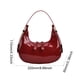 thumbnail image 2 of Bolso de media luna para mujer, bolso de hombro informal, elegante bolso de viaje para citas (rojo), 2 of 8