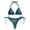 Blue, variant on Tankini Sets for Women Women Snake Skin High Cut V Neck Two Pieces Bikini Swimwear Swimsuit Beachwear 2025 Tankinis Set