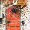 thumbnail image 2 of Decoración de tela de araña gigante de Halloween 16X16.4ft / 23X16.4ft Scary enorme araña Web, 2 of 4