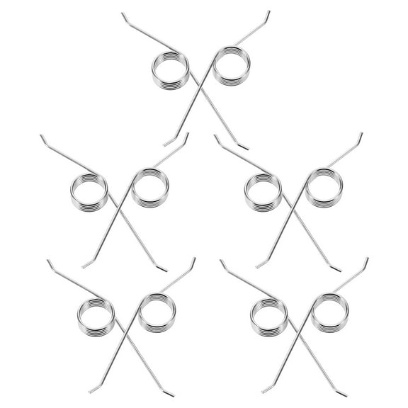 UPKOCH Trash Can Lid Torsional Spring 10Pcs Silver Stainless Steel for High Elasticity Outdoor Camping