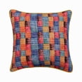 thumbnail image 1 of Cushion Cover For Couch, Decorative Orange 24"x24" (60x60 cm) Throw Pillows For Couch, Burlap Checkered Cushion Cover, Checkered Pattern Modern Style - Hue Check, 1 of 4