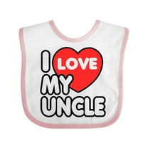 Inktastic I Love My Uncle Boys or Girls Baby Bib