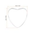 thumbnail image 2 of Uxcell Transparent Glass Cabochons, 100Pcs 16x16mm Heart Shaped Glass Dome Tiles for Photo Pendant Jewelry Making, Clear, 2 of 5