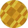 thumbnail image 1 of Ahgly Company Machine Washable Indoor Square Transitional Neon Orange Area Rugs, 3' Square, 1 of 7