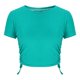 thumbnail image 5 of Tops de Trabajo de las Mujeres, Nueva Camiseta Casual de Cuello Redondo de Manga Corta con Cordón de Color Sólido para Diario Y Viajes, 5 of 8