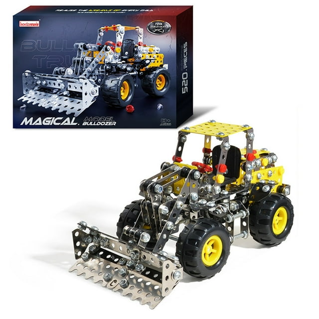 Metal Excavator Model Kit, Construction Truck Assembly Toy, 116 Pcs DIY Building Set, Educational Screw Tightening, STEM Gift for 8+ Year Old