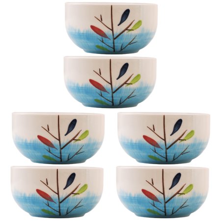

HOMEMAXS 6 pcs Ceramic Food Bowl Multi-purpose Bowl Salad Bowl Dessert Fruit Storage Bowls