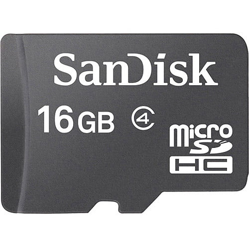 SanDisk 16GB Class 4 microSDHC Memory Card - Walmart.com - Walmart.com