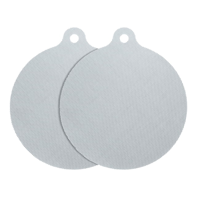 2 piezas de alfombrillas protectoras para cocina de inducción, Protector de estufa de inducción, Redondo (Gris)
