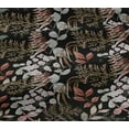 thumbnail image 4 of oneOone Cotton Jersey Black Fabric Leaves Sewing Craft Projects Fabric Prints By Yard 58 Inch Wide, 4 of 4