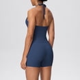 thumbnail image 3 of Nuoqisi Two Piece Workout Sets For Women Tank Top Matching High Waist Booty Lifting Shorts Gym Yoga Active Wear Outfits with Pockets, 3 of 5