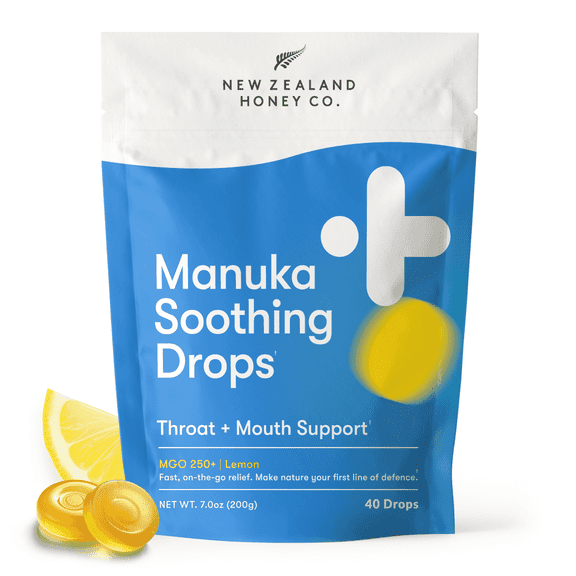 NEW ZEALAND HONEY CO. Manuka Honey Lozenges - Cough Drops - 40 Count