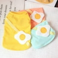 thumbnail image 2 of Summer Thin Pet Clothing Cat Puppy Summer Pet Clothes Poached Egg Vest Clothes Pet Clothes Hangers for Small Dogs (Yellow, L2), 2 of 5