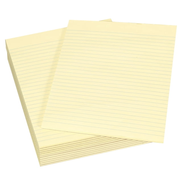 Legal Pad School Smart Canary, 21,6 x 27,9 cm, 50 hojas, paquete de 12