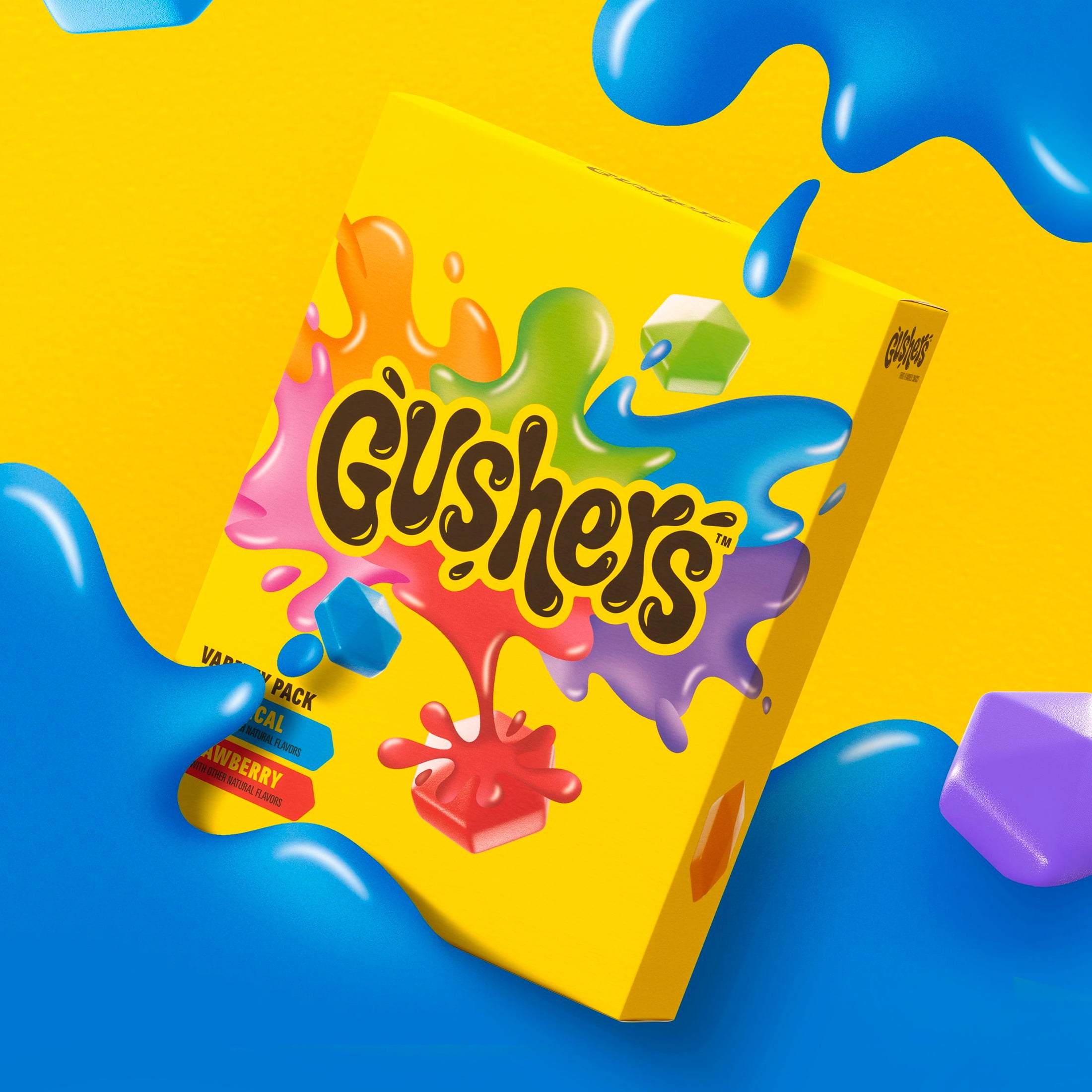 (6 pack) Gushers Gluten Free Tropical and Strawberry Fruit Flavored Snacks (20 Pouches)