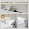 thumbnail image 4 of King Size Bed Wedge Pillow - Adjustable Gap Filler (0-8") for Headboard & Mattress or Wall - White Back Support & Sleeping Pillow, 4 of 5