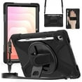 thumbnail image 1 of Funda para Samsung Galaxy Tab Tab S11 (11 pulgadas) 2025 SM-X730/SM-X736B, funda protectora a prueba de golpes para niños con soporte para lápices, correa de mano giratoria 360 y soporte, correa de, 1 of 9