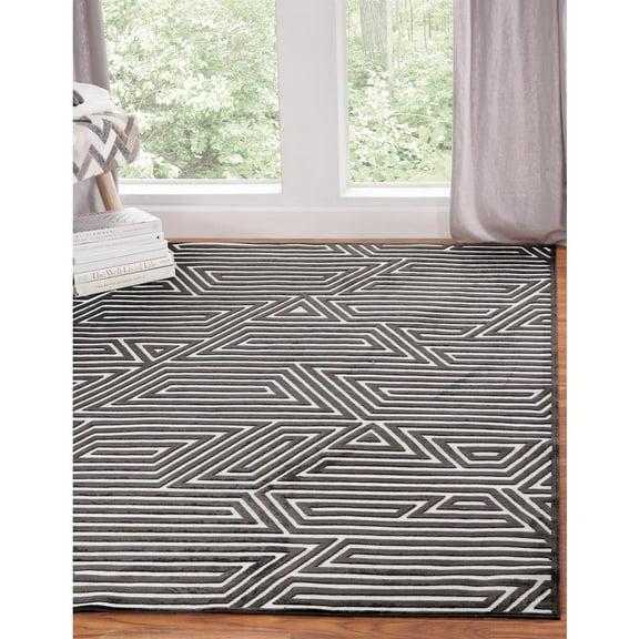 Abacasa Napa Orbit Chocolate Area Rug