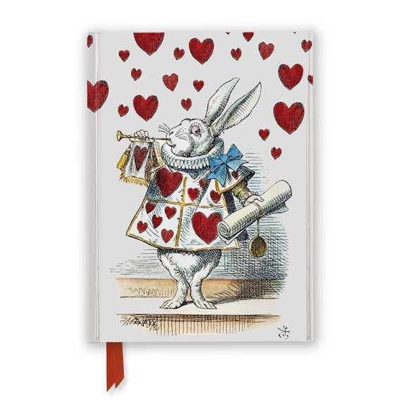 Flame Tree Notebooks Alice's Adventures in Wonderland: White Rabbit (Foiled Journal), (Hardcover)