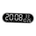 thumbnail image 2 of LED Wall Clock Adjustable Brightness Large Display Wall Mounted Mute Alarm Clock White, 2 of 9