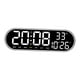 thumbnail image 2 of Reloj de pared LED Reloj de escritorio Adultos Regalo silencioso Reloj despertador multifuncional Control remoto para dormitorio Sala Blanco Macarena Despertador, 2 of 8