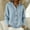 Light Blue, variant on Oversized Drawstring Hooded Knit Cardigan V Neck Button Down Long Sleeve Ribbed Sweater Jacket for Women Casual Everyday Wear with Side Pockets Pink L
