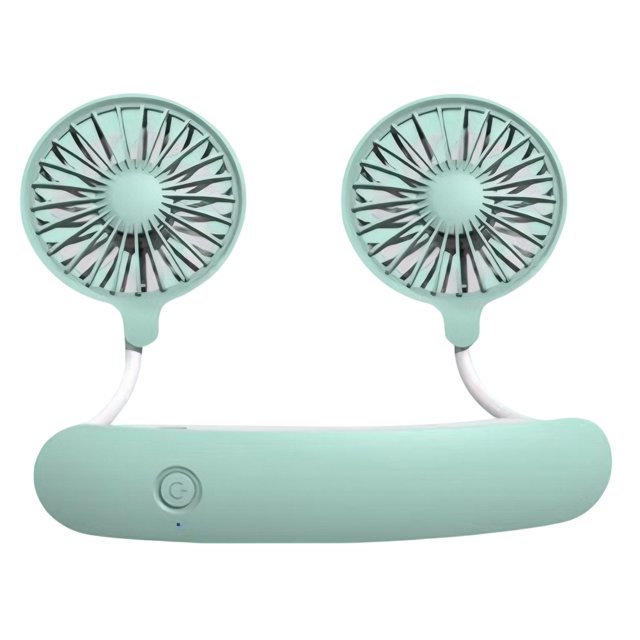 Ventilador cuello USB Bsvklp Perezoso 1200mAh verde