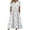 Dresses for Women-White, variant on Brilliant Dresses for Women Clearance Women Summer Dresses Casual Printed V Neck Short Sleeve Dress Holiday Party/Blue