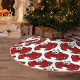 thumbnail image 5 of Fotbe Cute Red Crab Pattern Christmas Tree Skirt, Tree Skirts Plush Christmas Decorations, Christmas Tree Skirts Xmas Decorations Holiday Party Decor-48", 5 of 6