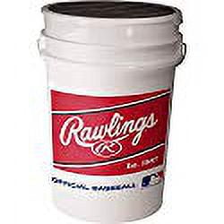 Rawlings | 6 pk. | 6 Gallon Empty Bucket With Lid | Baseball Ball Bucket