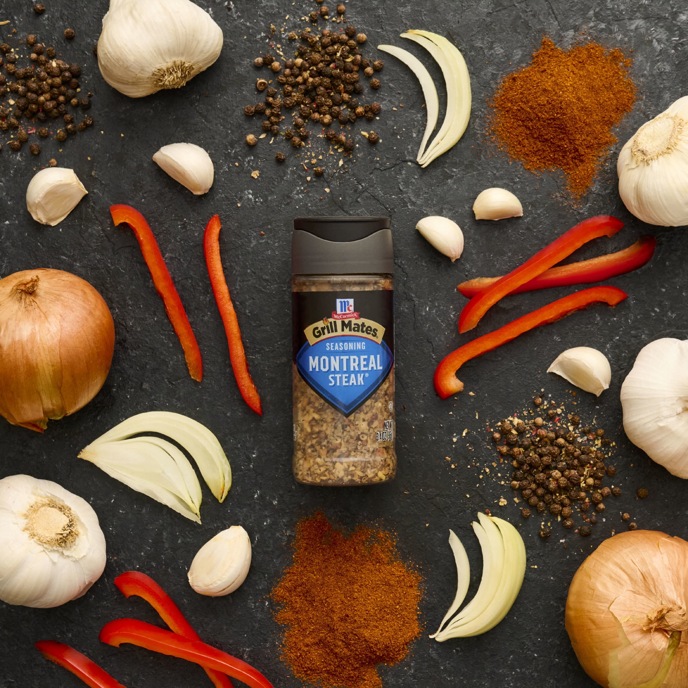 (4 pack) Grill Mates Montreal Steak Seasoning, 3.4 oz Bottle