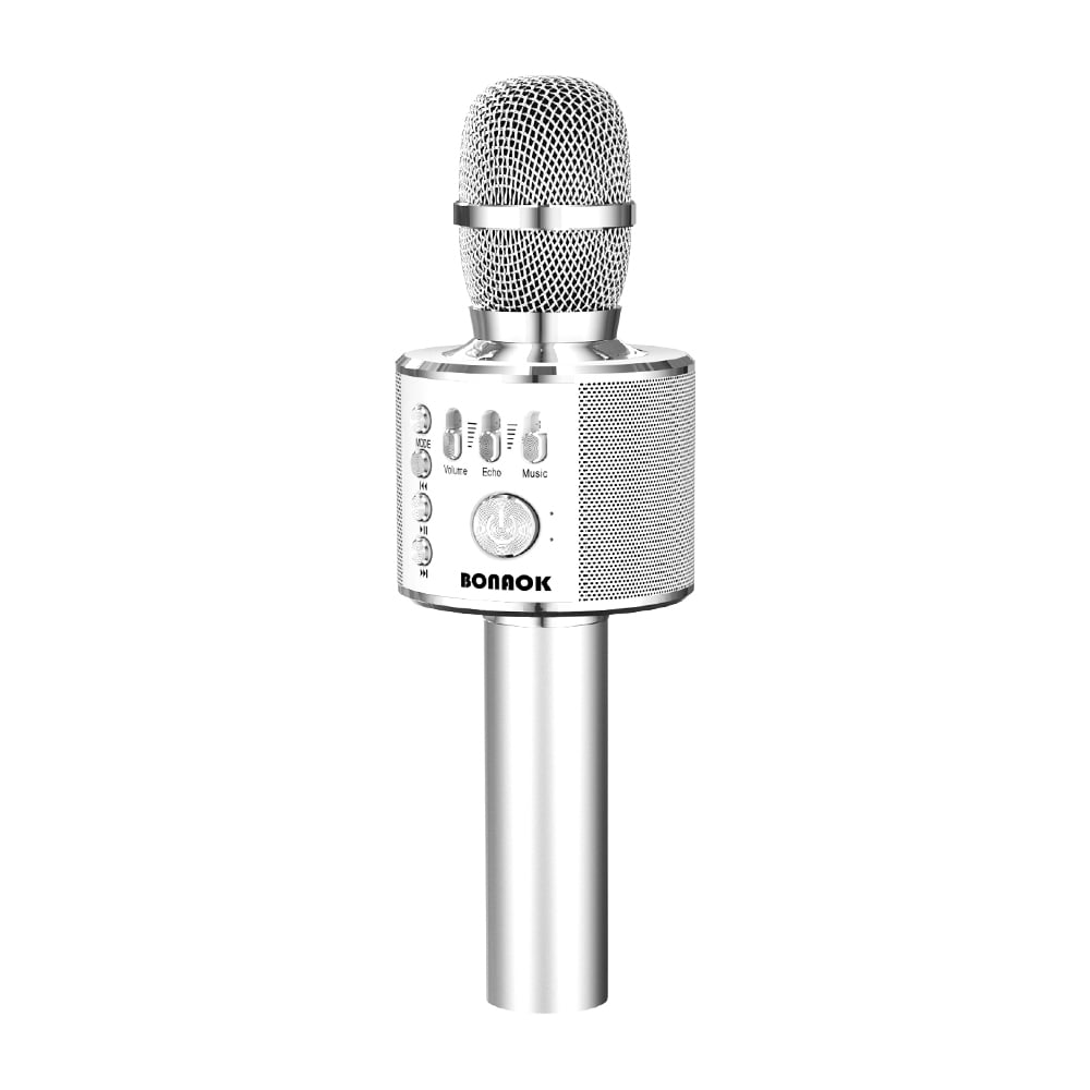 BONAOK Wireless Bluetooth Karaoke Microphone,3in1 Portable Handheld