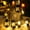 5.9 Ft USB Powered, variant on Black Lantern String Lights, 5.9 Ft 10 LED Lights Mini Lantern String Lights, Kerosene Light Rustic Vintage Holiday Decorative for Patio Home Patio Garden Indoor Outdoor Decorations