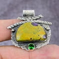 thumbnail image 2 of Natural Stichtite, Diopside Handmade 925 Sterling Silver Pendant 2.27", 2 of 4