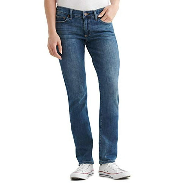 Lucky Brand Women's Mid Rise Sweet Straight Jean, Tanzanite, 28W X 30L -  Walmart.com