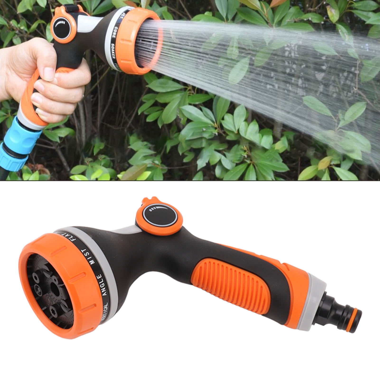 Garden Nozzle Sprayer, Simple Operation Handheld 10 Irrigation Modes Water Hose Nozzle  For Plants